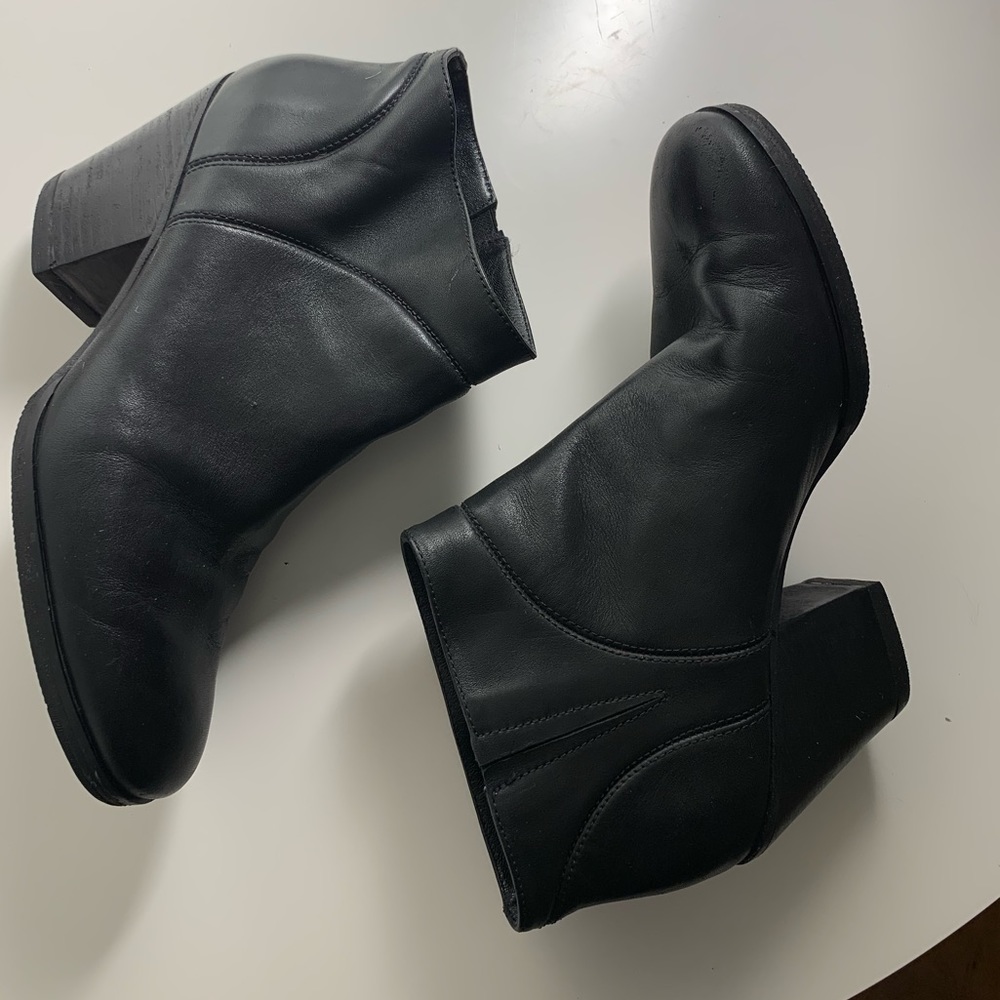 Rachel Comey black leather penpal boots